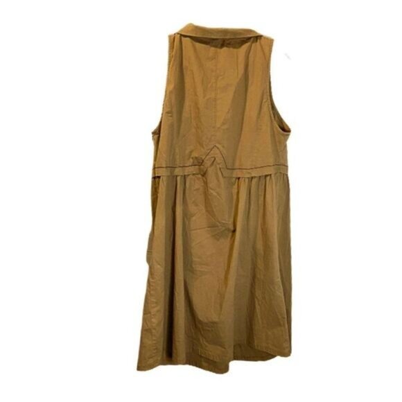 Women's Peter Pan Collar Sleeveless Dress - Picture 3 of 7